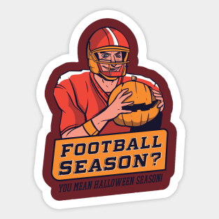 scary football Sticker